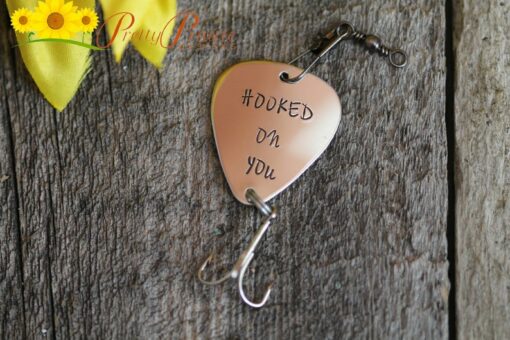 Reel in the Perfect Catch Hooked On You Fishing Lure, a Unique Gift for Your Fishing Partner