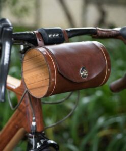 The Barrel Bag Premium Leather Bicycle Handlebar Bag for Adventure and Style