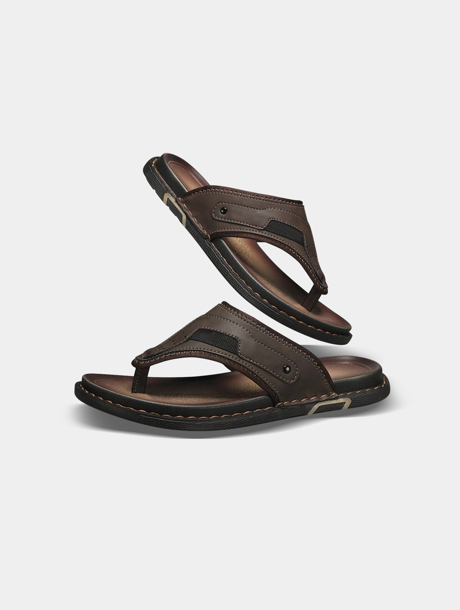 Mens-Arabic-Style-Flip-Flops-3.jpg Men's Arabic-Style Flip Flops - Retro Pattern, Non-Slip EVA - Image 3