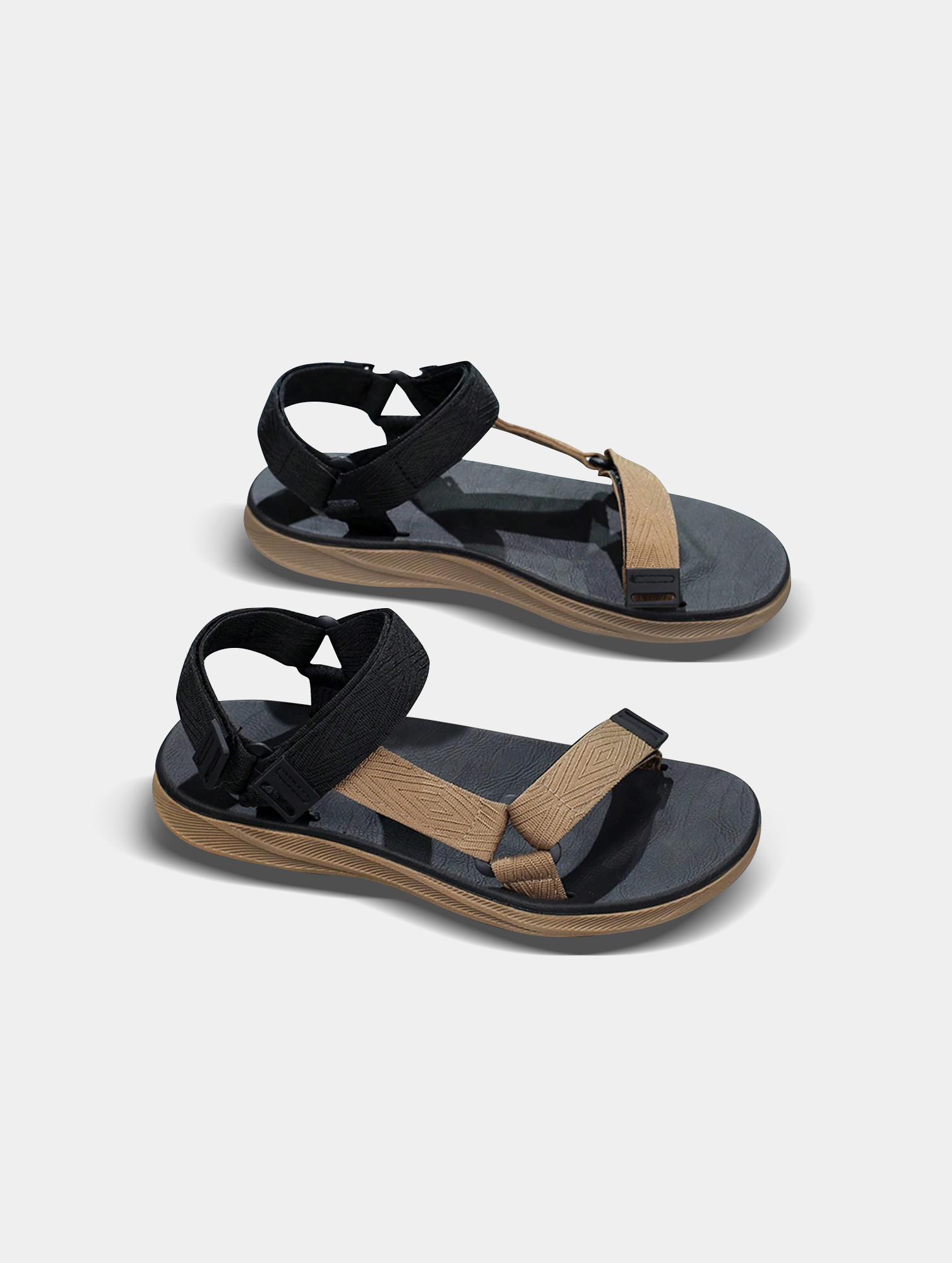 Mens-Lightweight-Beach-Sandals-3.jpg Men's Lightweight Beach Sandals - Woven Upper, Anti-Slip TPR - Image 3