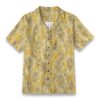 Golden Chrysanthemum Bloom Floral Summer Shirt