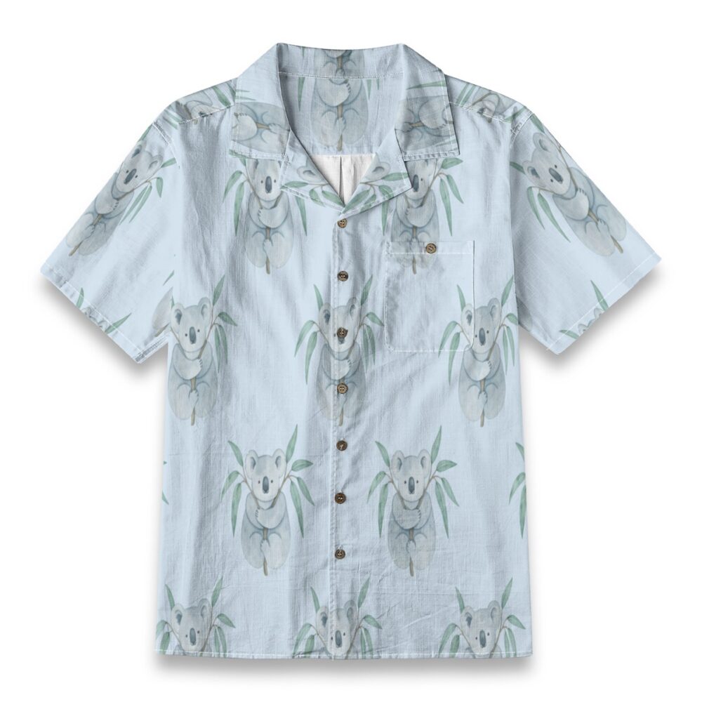 Relaxed Koala Eucalyptus Tropical Beach Shirt