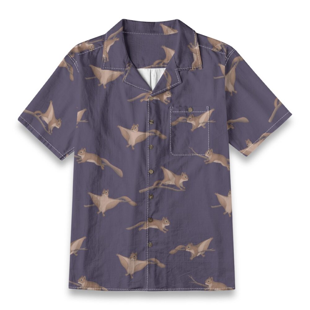 Flying Squirrel Forest Night Tropical Shirt