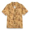 Dingo Desert Grass Warm Tone Aloha Shirt