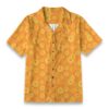 Tithonia Sunset Orange Tropical Floral Hawaiian Shirt
