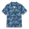 Ocean Veil Waves Deep Blue Tropical Shirt