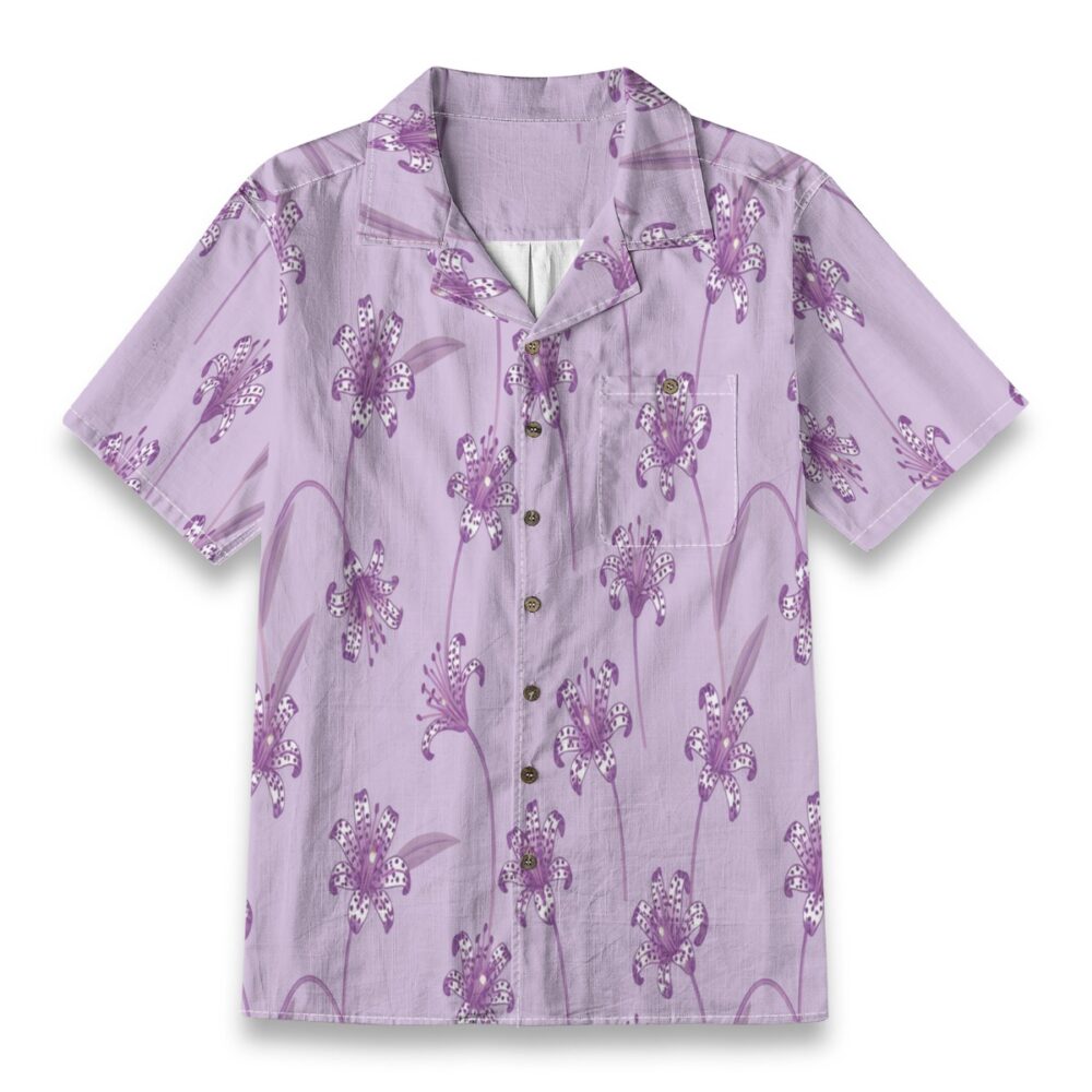 Toad Lily Lavender Exotic Floral Island Shirt
