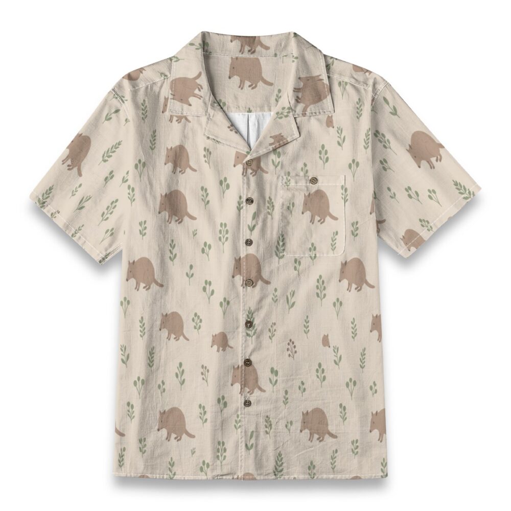 Bandicoot Meadow Soft Beige Tropical Shirt
